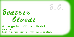 beatrix olvedi business card